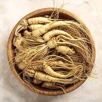 Lots of ginseng. ginseng Background Concept photo