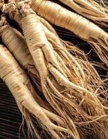 Lots of ginseng. ginseng Background Concept photo