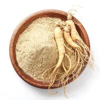 ginseng isolated on white background photo