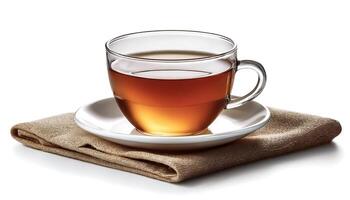 cup of tea Isolated on white background photo