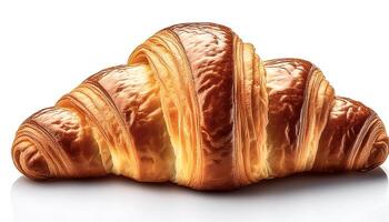 croissant isolated on white background photo