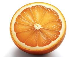orange slice Isolated on white background photo