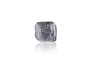 Macro mineral stone not polished diamond, on a white background, isolated on a transparent background photo
