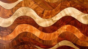 Luxurious Wood Grain Waves Texture Background photo