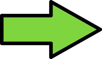 Go Line Filled Icon vector