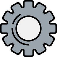 Setting Line Filled Icon vector
