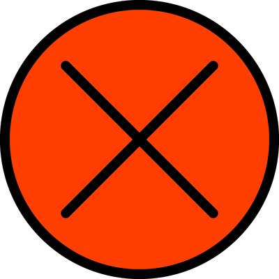 Cancel Line Filled Icon