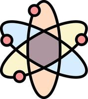 Solar System Line Filled Icon vector