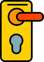 Lock Line Filled Icon vector