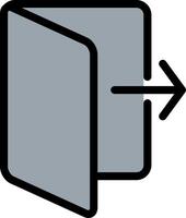 Do Not Go Out Line Filled Icon vector