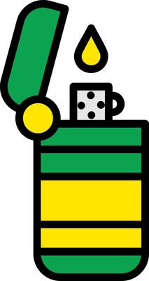 Lighter Line Filled Icon