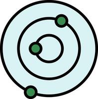 Solar System Line Filled Icon vector