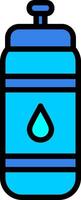 Water Bottle Line Filled Icon vector
