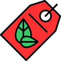 Eco Line Filled Icon vector