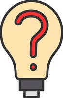 Decision Making Line Filled Icon vector