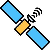 Satelite Line Filled Icon vector