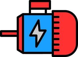 Engine Line Filled Icon vector
