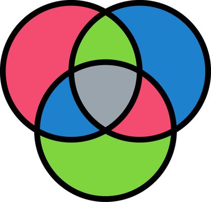 Venn Diagram Line Filled Icon