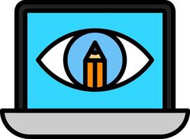 View Line Filled Icon vector