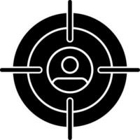 Target Glyph Icon vector