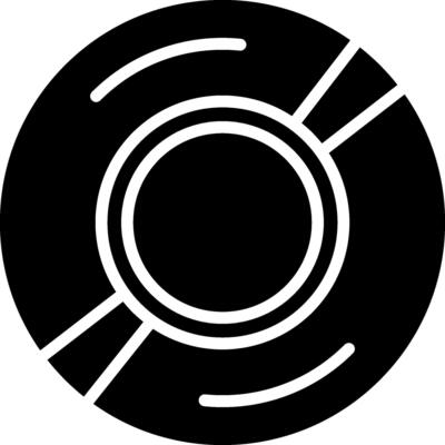 Compact Disk Glyph Icon