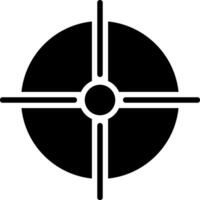 Objective Glyph Icon vector