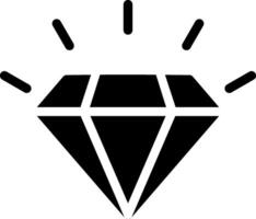 Daimond Glyph Icon vector