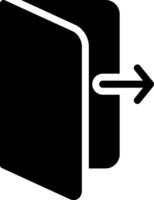 Do Not Go Out Glyph Icon vector