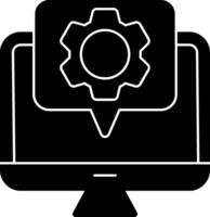 Web Development Glyph Icon vector