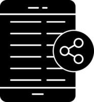 Content Glyph Icon vector