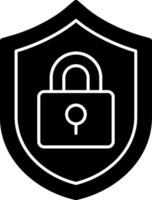 Cyber Security Glyph Icon vector