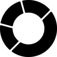 Pie Chart Glyph Icon vector