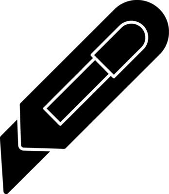 cutter Glyph Icon