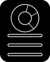 Pie Chart Glyph Icon vector