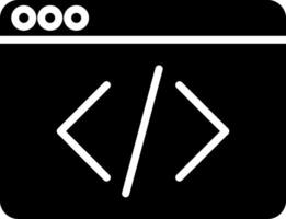 Browser Glyph Icon vector