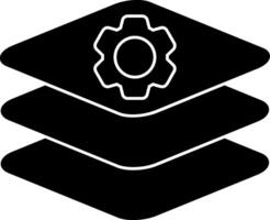 Layers Glyph Icon vector