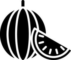 Watermelon Glyph Icon vector