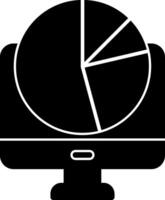 Statics Glyph Icon vector