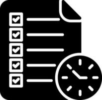 Checklist Glyph Icon vector