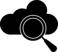 Cloud Computing Glyph Icon vector
