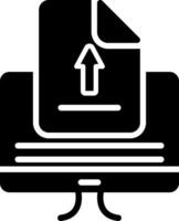 Upload Glyph Icon vector