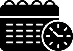 Schedule Glyph Icon vector