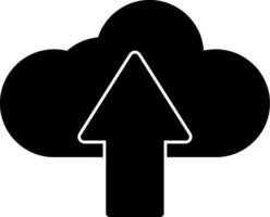 Cloud Computing Glyph Icon vector