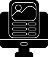 Statics Glyph Icon vector