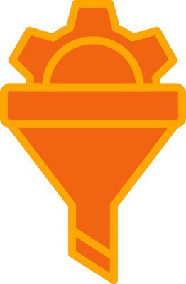 Filtering Oranage Filled Icon