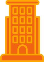 Structure Oranage Filled Icon vector