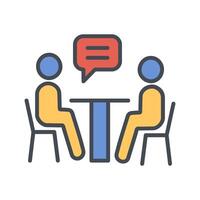 News Interview Icon Design vector