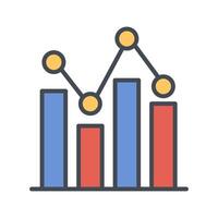 Bar Chart Icon Design vector