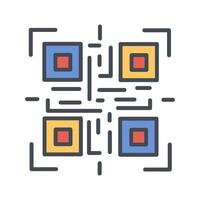 QR Code Reader Icon Design vector