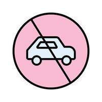 Prohibited Sign Icon Design vector